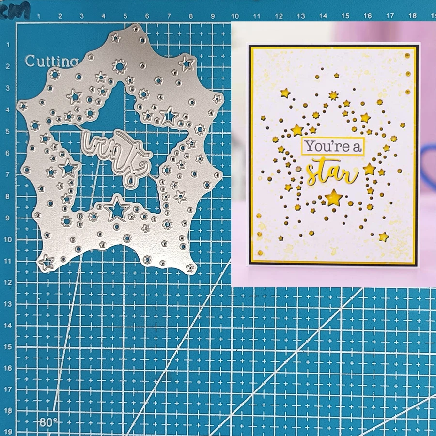 Lucky Goddess Metal Cutting Dies Shining Star Diy Scrapbooking Photo Album Decorative Embossing Paper Card Crafts