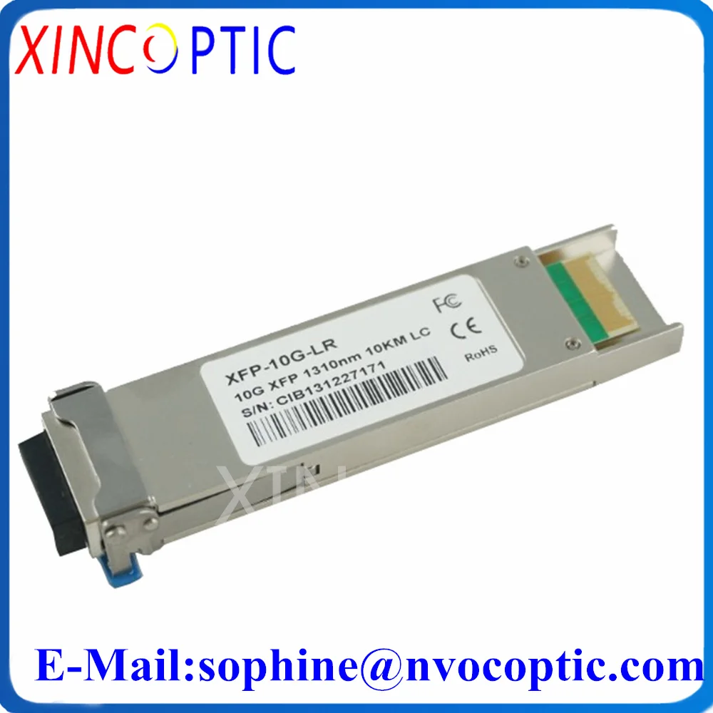 

10Pcs 10G 1310nm XFP 10Km XFP-LR Module,XFP-10G-LR Optical LR Duplex LC Fiber Connector Transceiver