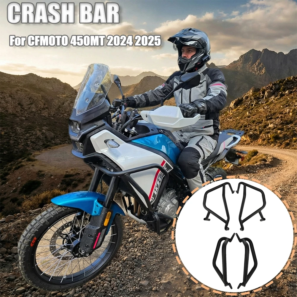 

For CFMOTO 450MT 450 MT 450mt MT450 MT 2024 2025 Motorcycle Engine Guard Highway Crash Bar Frame Protection Bumper Accessories