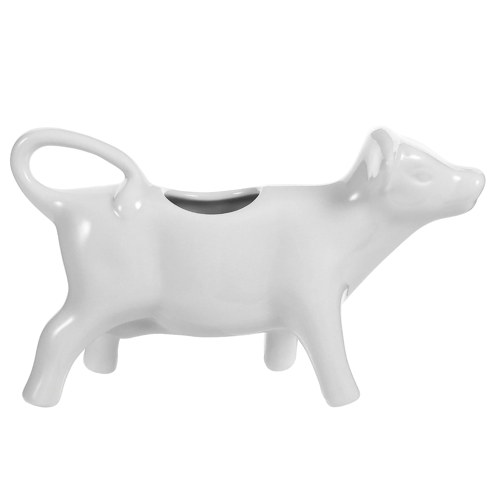 

Cartoon Ceramic Creamer Jug Milk Coffee Syrup Serving Pitcher Smooth Surface Easy Pouring Kitchen Camping Picnic Bbq