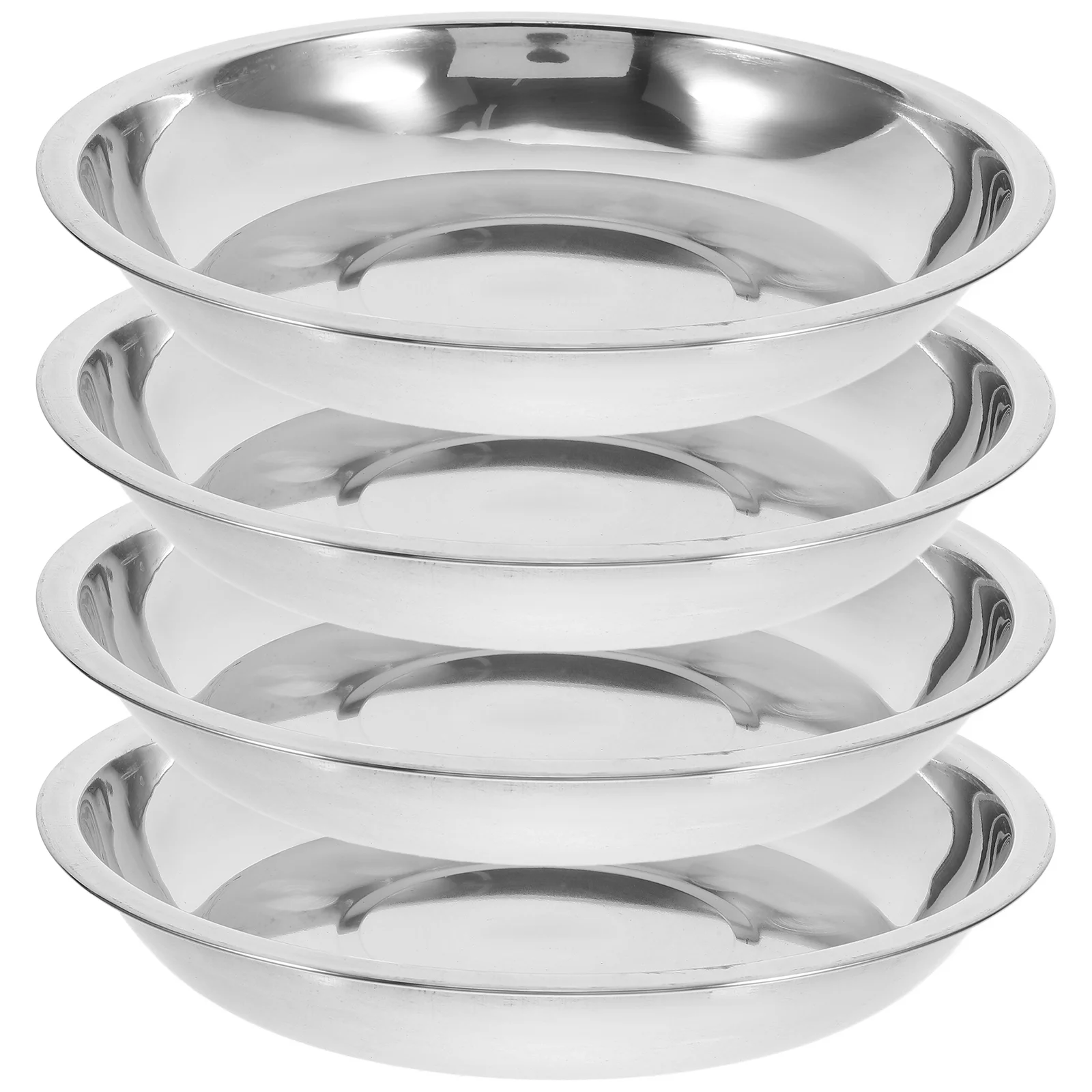 

4 Pcs Cat Bowl Stainless Steel Sturdy Dog Puppy Food Bowls for Indoor Cats Pet Travel