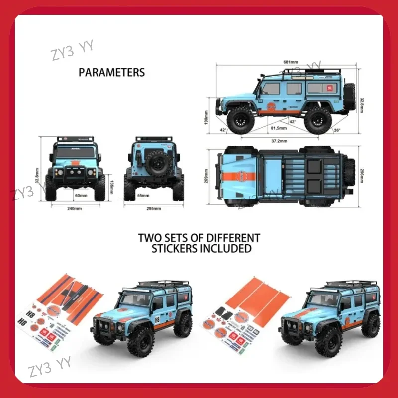 MJX H8H 1/8 edición Huanran modelo de coche de Control remoto escalada eléctrica vehículo todoterreno regalo de Festival masculino