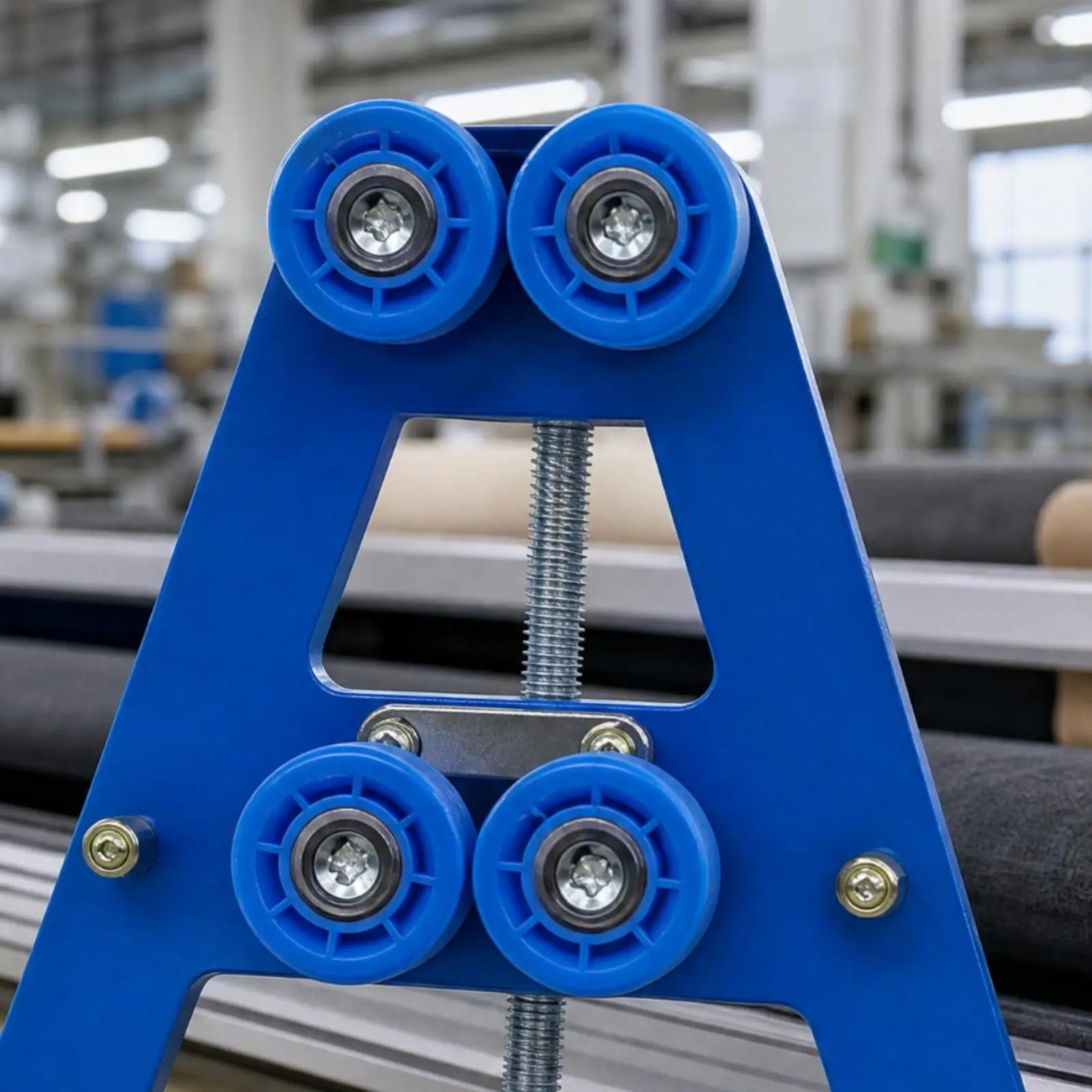 Cloth Cutting Machine Support Stand with Smooth Rolling Wheels for Accurate Fabric Workshop Work