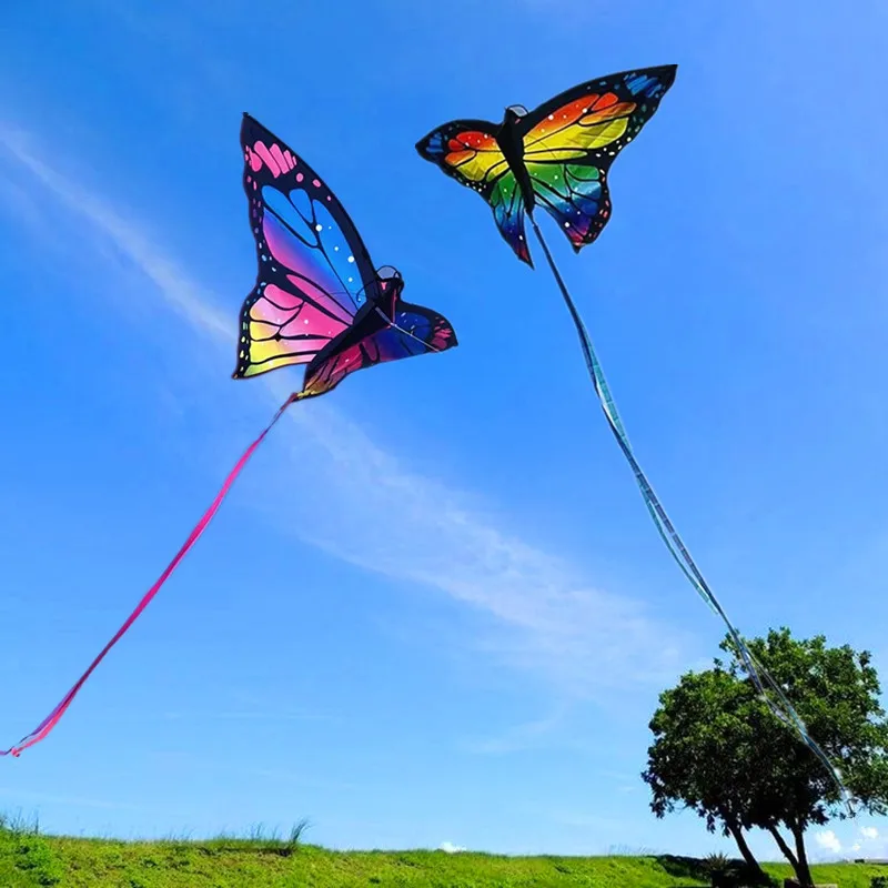 

free shipping butterfly kites flying for kids kites nylon kites factory rainbow kilt flying bird professional wind kites kyte