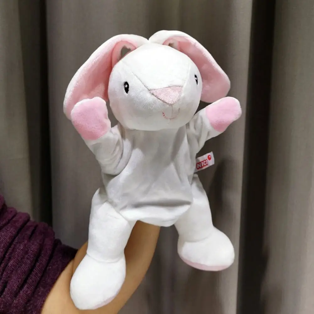 Accessoires lapin jeu gant dessin animé jouets en peluche Panda maternelle histoire accessoires enfants marionnettes Animal marionnette en peluche main poupée