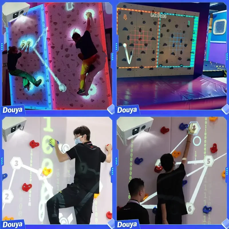 Manufacturer Wholesale Price Children Interactive Projection Climbing Wall Game System for Indoor Sports Parks and Play Zones