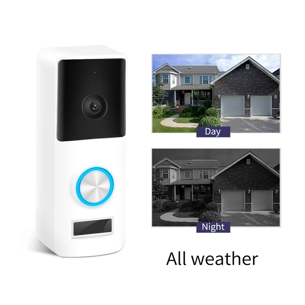 Tuya Video Doorbell WiFi Wireless Door Bell DC AC Battery Powered HD 1080P Camera Work with Alexa Google for Home Security