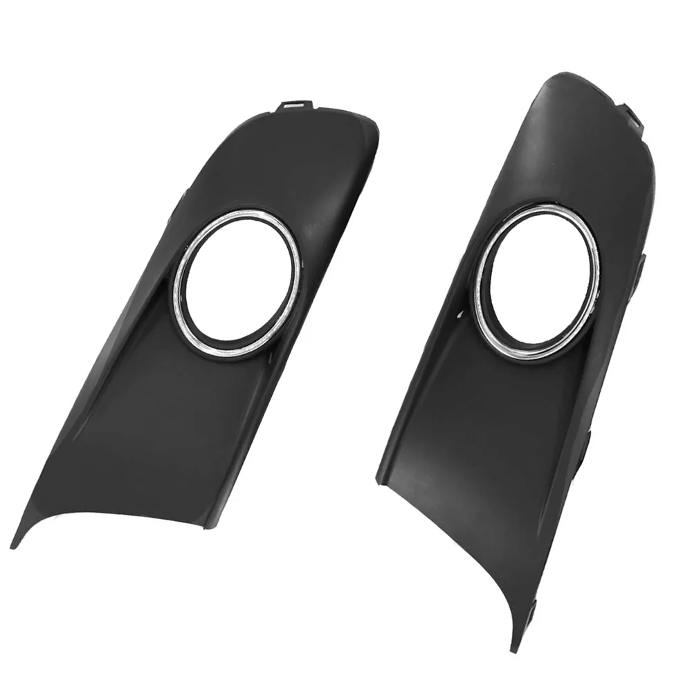 2pcs ABS Car Front Bumper Fog Light Lamp Grille Grill Cover Left & Right for Volkswagen VW Caddy/Touran 2010 2011 2012-2015