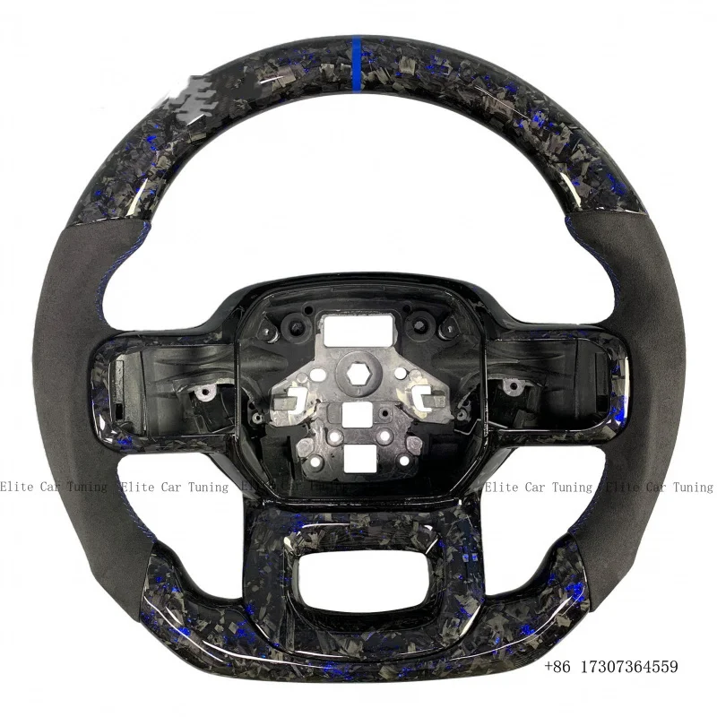 Custom Stylish Carbon Fiber LED Steering Wheel for Ford Mustang S550 2015 2016 2017 2018 2019 2020 2021 2022 2023 Upgrade