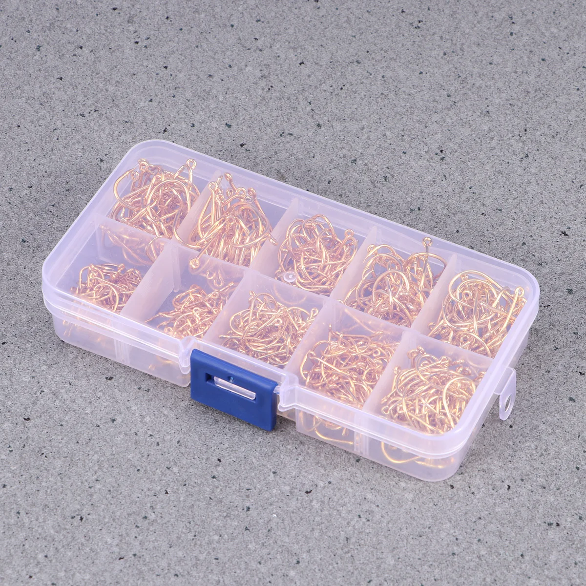 

500Pcs Fishing Hook Carbon Steel Perforated Single Barb Durable Hooks Saltwater Freshwater Lakes Rivers Bass Bait