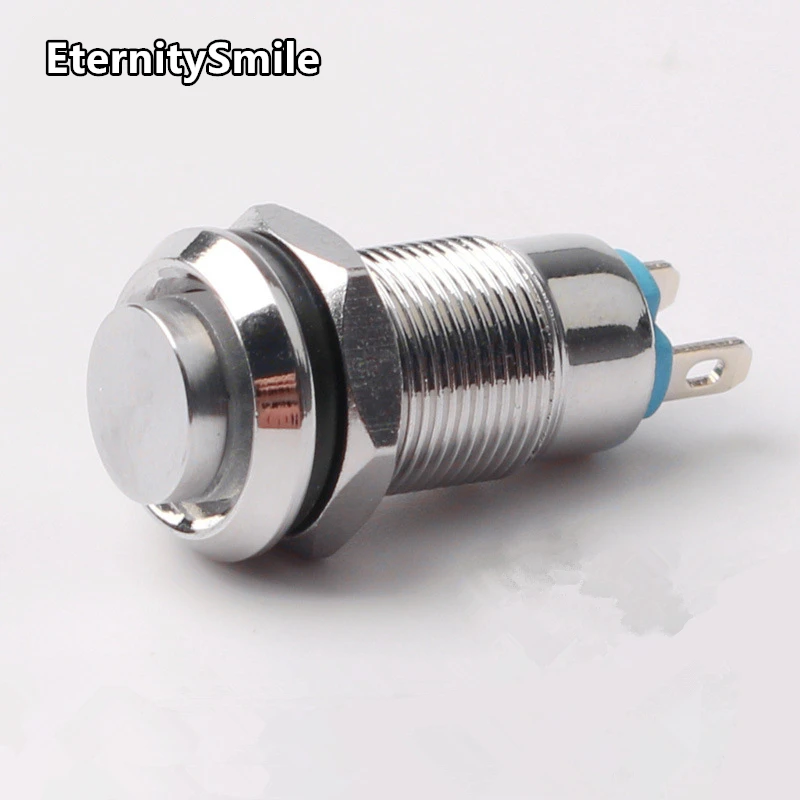 8mm metal anti-vandal momentary latching custom push button metal switch 2Pin 4Pin