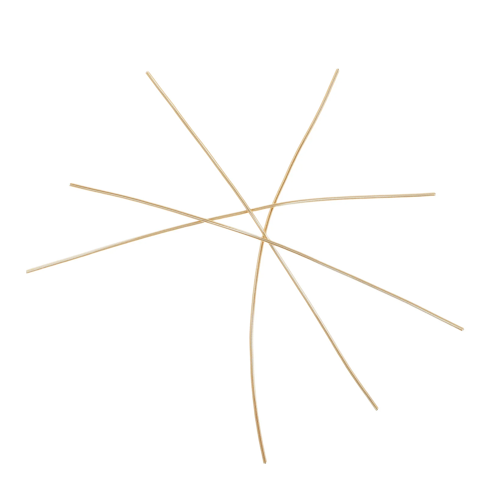 

4 Pcs Metal Jewelry Accessories Brass Embroidery Wire Flexible Copper Findings for Making Charm Bracelet Supply Spring