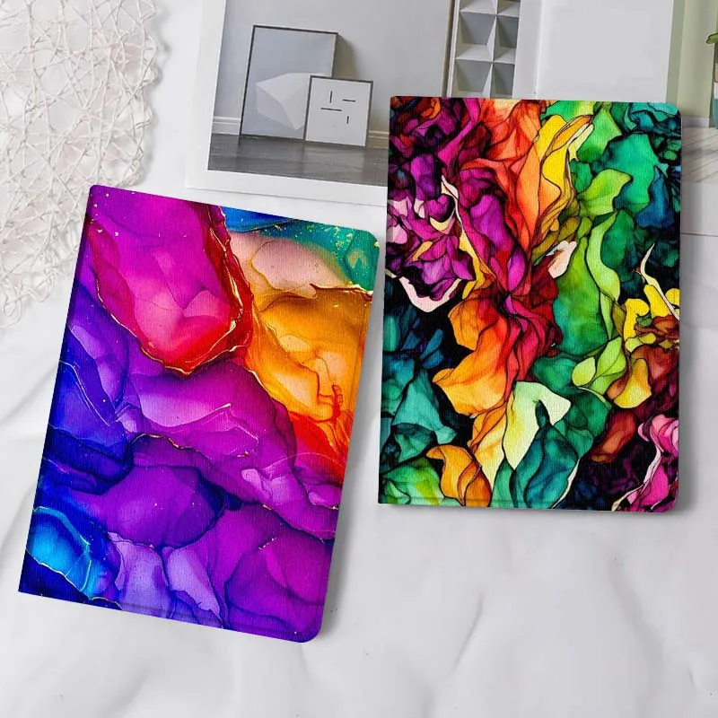 

Colorful Abstract Art Pattern Tablet Case For Apple iPad Air Pro mini 1 2 3 4 5 6 7 8 9 11 M2 M3 M5 M4 5th 6th 7th 10th 11th