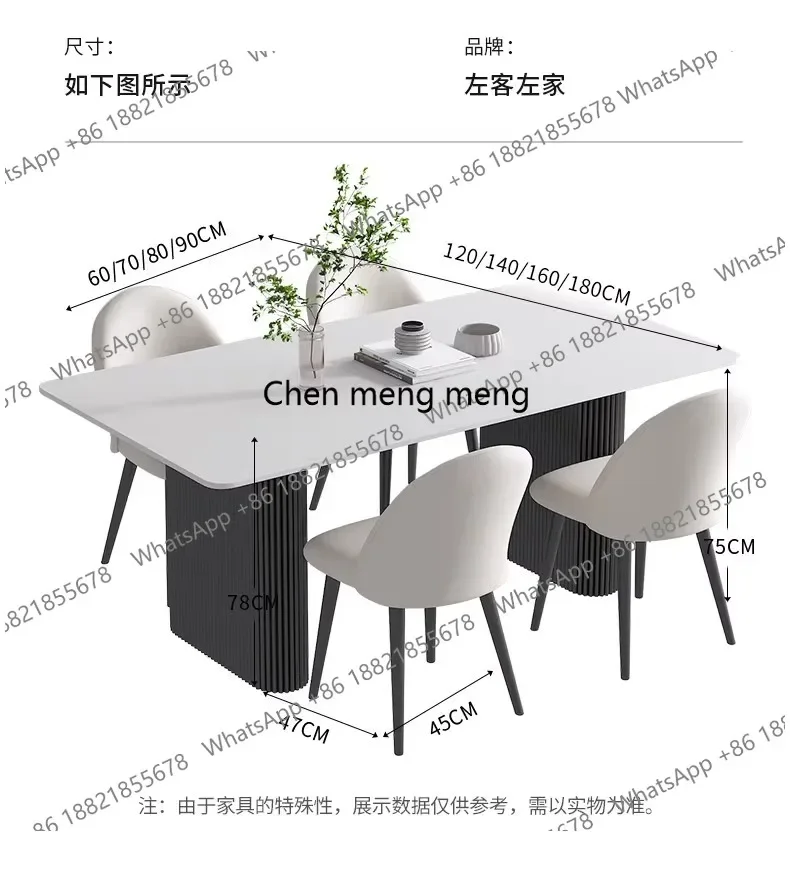 C139 modern elegant dining table Mid century high-end marble design Rectangular table interior fashion live mesa comedor furnitu