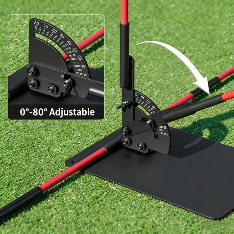 U2JB Golf Swing Trainer Alignment Golf Swing Guide Tool For Accurate Shots With Steel And Fiberglass Construction