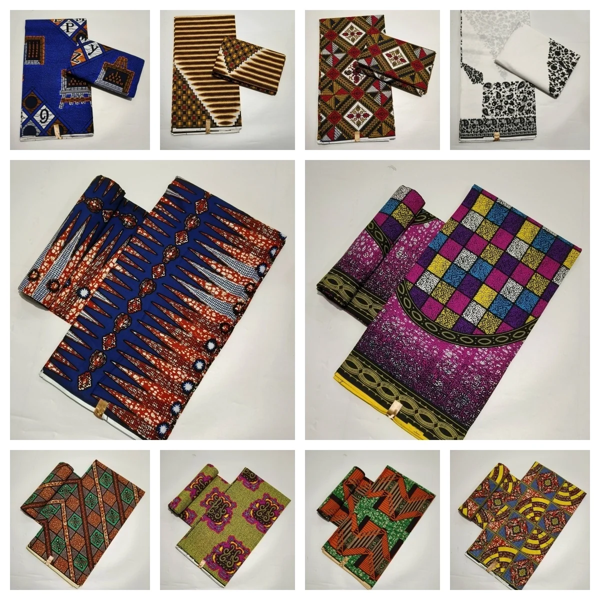 Wholesale African Wax Prints Fabric For Sewing Meters Cotton Materail Original Wax For Party Dress Guaranteed 6 Yards/Lot Cloth