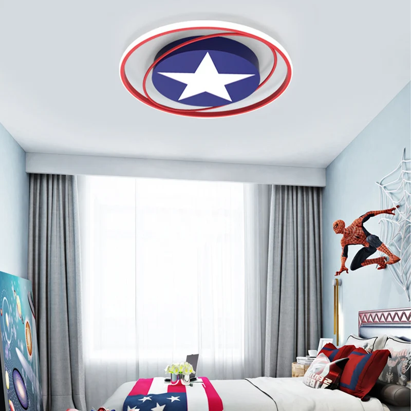 Cartoon Round Creative New Modern Remote LED Ceiling Lights For Study Living Kid Children\'s Room Bedroom Lamps Lndoor Lighting