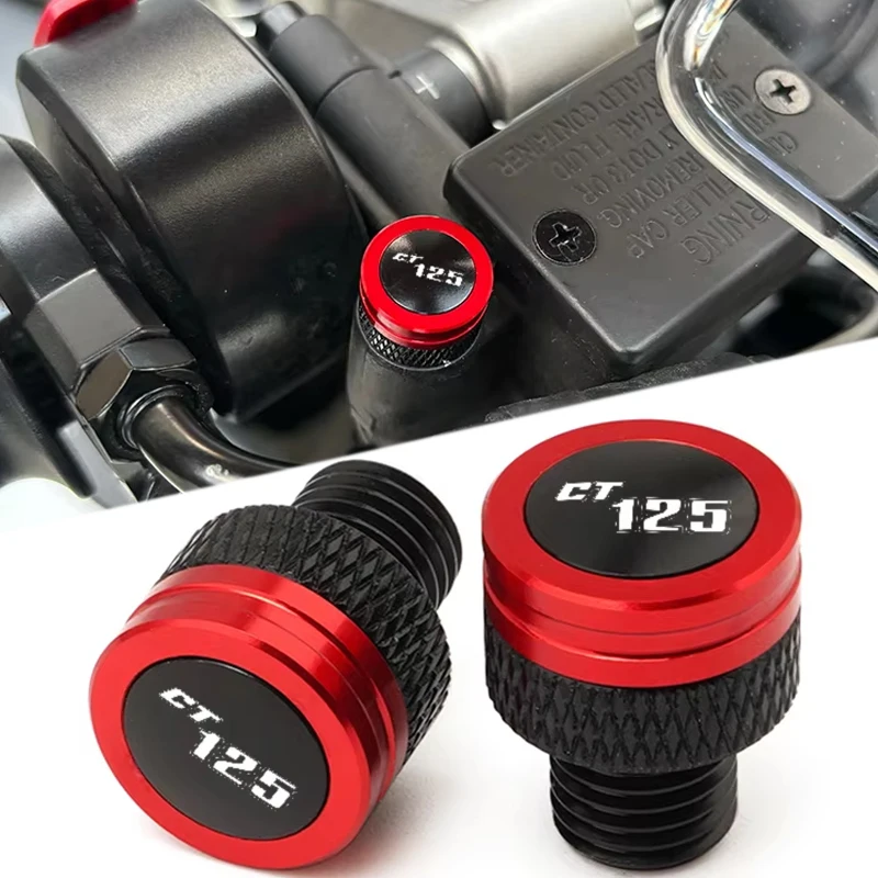 For HONDA Monkey CT125 CT 125 Hunter Cub 2020-2025 Moto Accessories CNC Aluminum Rearview Side Mirror Hole Cap Plug Screw Bolt