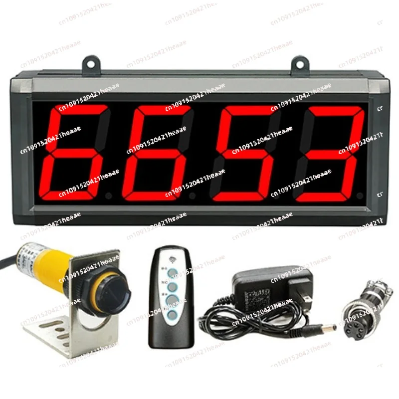 

Suitable for LED electronic digital display conveyor belt assembly line infrared counter automatic sensing large screen counter
