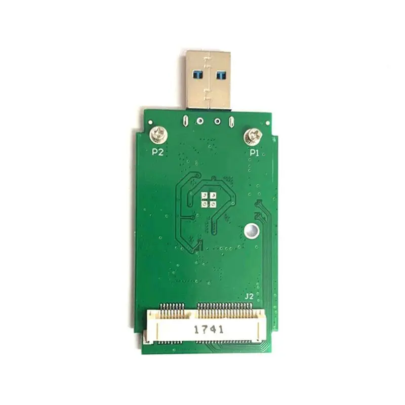 AED7-1 PCS External MSATA To USB3.0 Adapter Card Portable Hard Drive Unpacked Mobile Adapter Board Dark Green