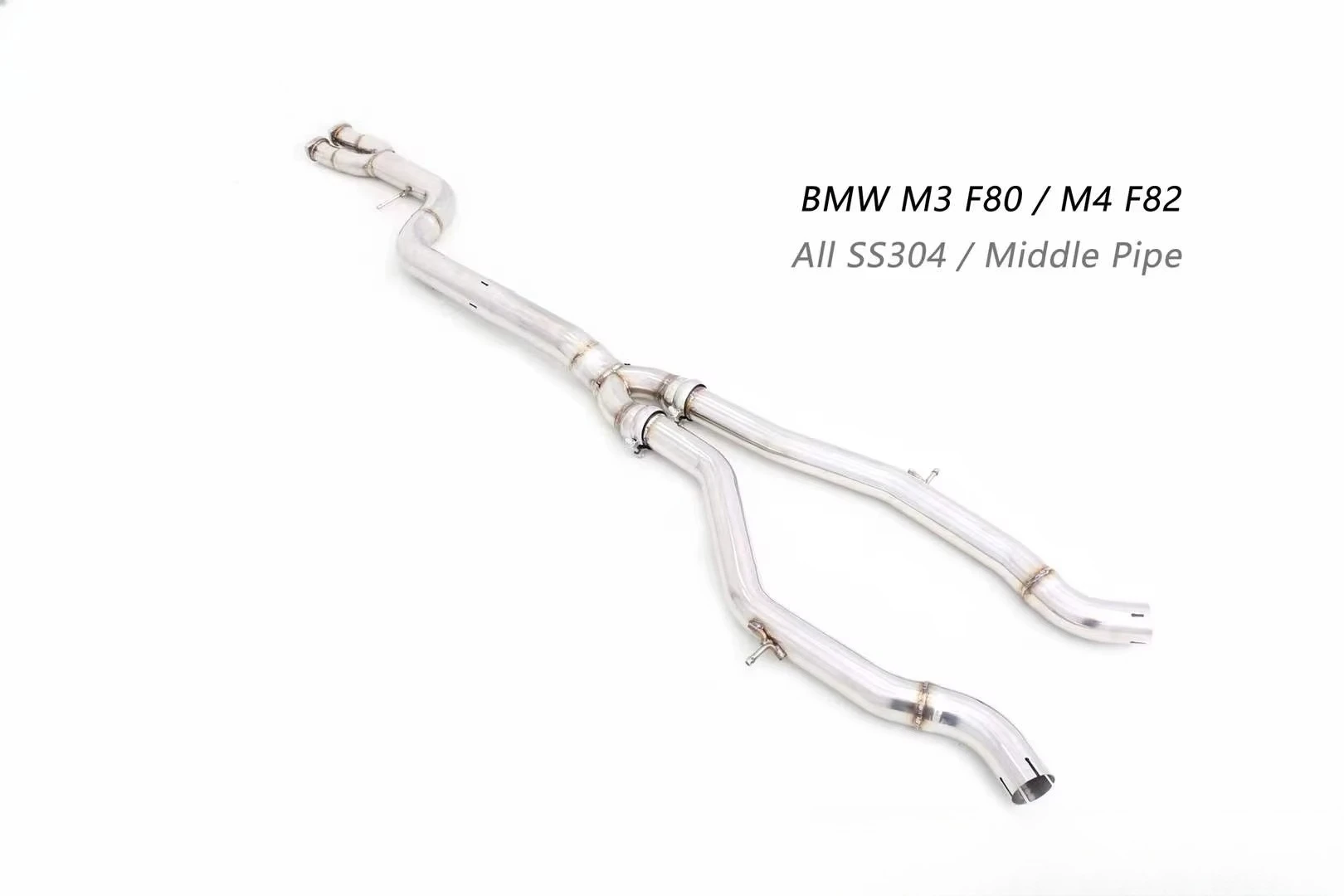 High Performance Stainless Steel 304 Custom Single Mid Pipe Exhaust System for  M3 F80 M4 F82 Exhaust Pipe