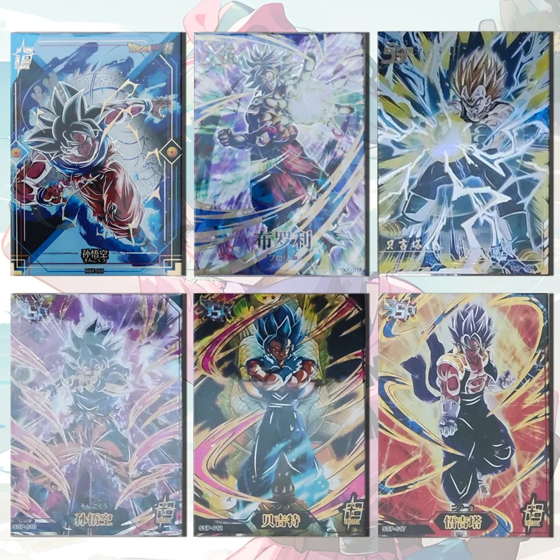 Carte SSP Dragon Ball pour garçons, Son Goku, Bejita, Yonsei Bromovies, Gogeta, Majin Buu, Android 18, Frieza, Collection de jouets, Cadeaux d'anniversaire et de Noël