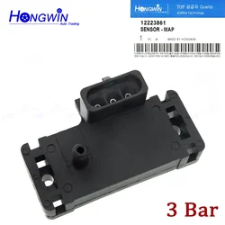 12223861 3Bar Manifold Absolute Pressure MAP Sensor For GM Modified Cadillac Chevrolet Buick Chevy 16040749 Turbo Boost