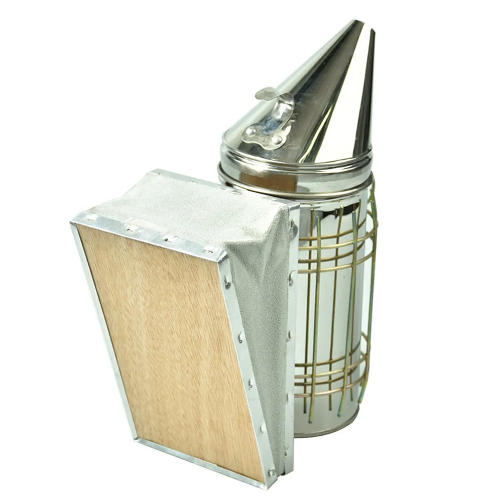 Galvanized Bee Smoker for Hive Management – Beekeeping Smoke Tool for Calming, Merging Colonies & Fumigation