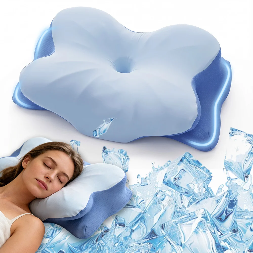 

Ортопедическая подушка для сна с эффектом памяти, медленно восстанавливающая форму, из пены с эффектом памяти, подушка для шеи, подушка-бабочка, эргономичная подушка для сна