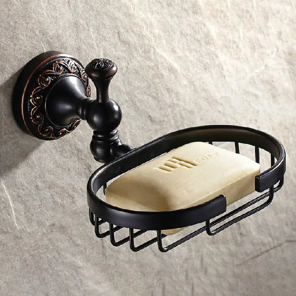 Wall Mounted Black Oil Rubbed Bronze Soap Holder Bathroom Soap Basket Bathroom Accessories Lba469