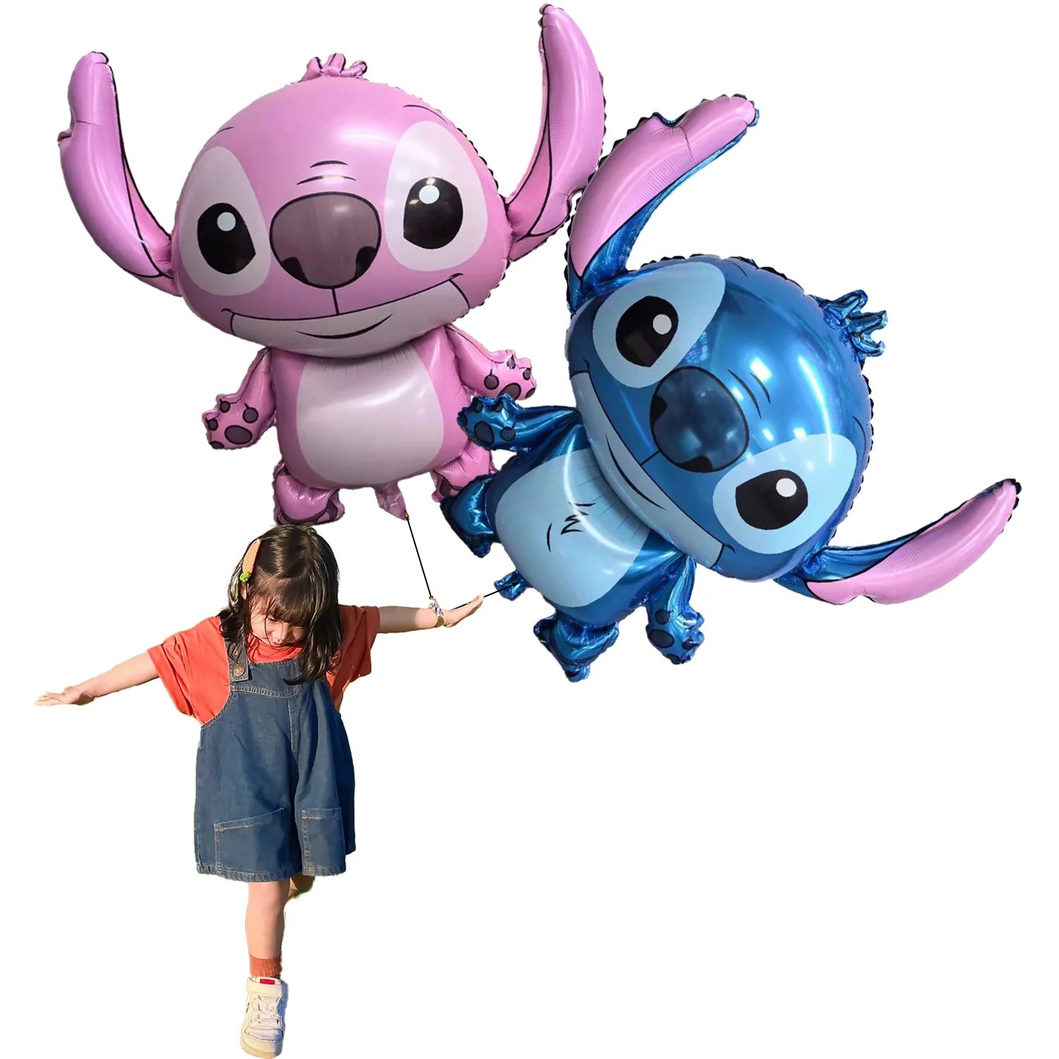 

90x83cm Lilo&Stitch Aluminum Foil Balloon Cartoon Stitch Theme Party Decor for Baby Showers Weddings Kids Boys Girls Birthdays