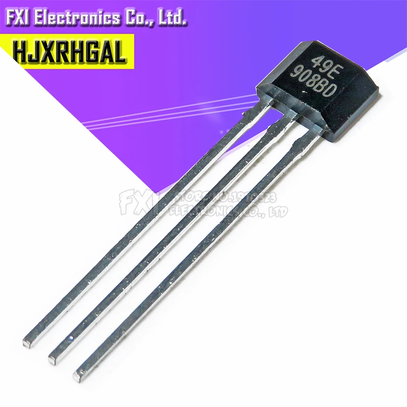 10PCS 49E Halle element SS49E OH49E A3144E SS40AF SS41F SS495A US1881 US5881 UGN3503 OH137 HAL276 Halle sensor Halle Wirkung sensor