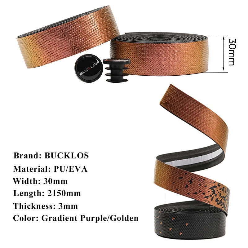 BUCKLOS Handlebar Tapes Road Bike Tapes Speed Racing Bicycle Handlebar Wrapper Straps Band Road Cycling Handles Winding Belt