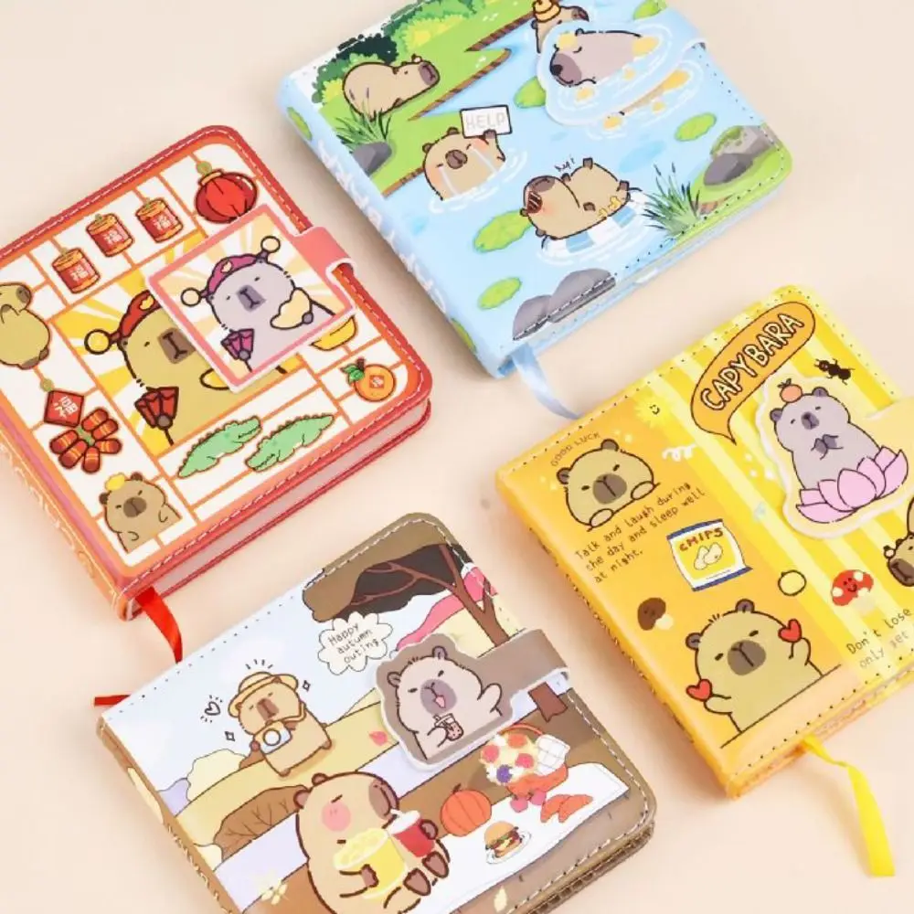 Sketchbook Capybara Drawing Book Hand Ledger Portable Capibara Pocket Painting Paper Notepads Memorandum Kapibara Palm Notebook