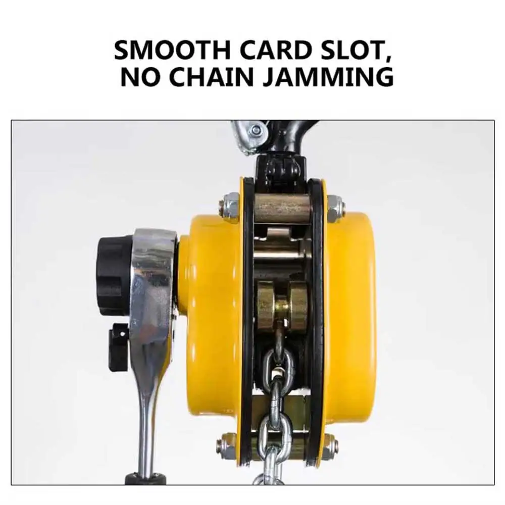 0.25-0.75T Manual Lever Chain Hoist Winch 1.5M Hook Mount Lift Portable Lever Block Lifting Heavy objects