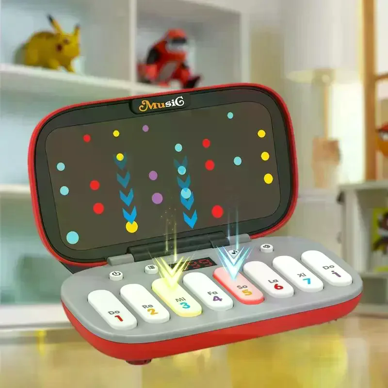 

1 шт., светящийся обучающий сенсорный скоростной кран, электронное пианино, мелодия, игровое оборудование-головоломка, компактная игрушка Монтессори