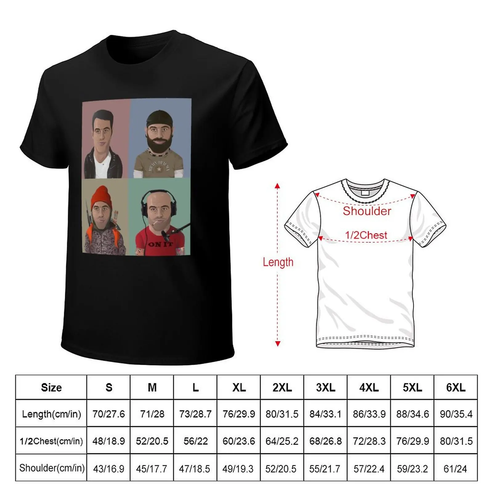 The Evolution of Joe Rogan T-Shirt Basic Tee Shirt for Everyday Outfit