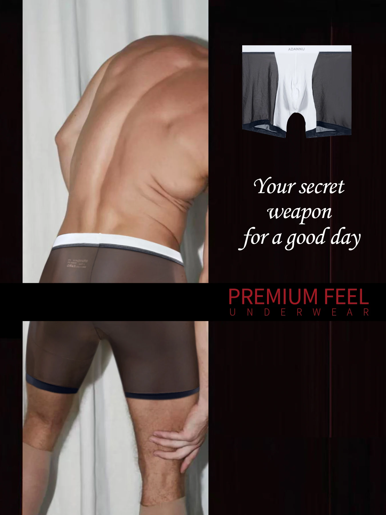 

1 шт. Новое стильное спортивное сексуальное мужское нижнее белье для фитнеса, быстросохнущее, модное, облегающее, универсальное, удобное, не складывающееся.