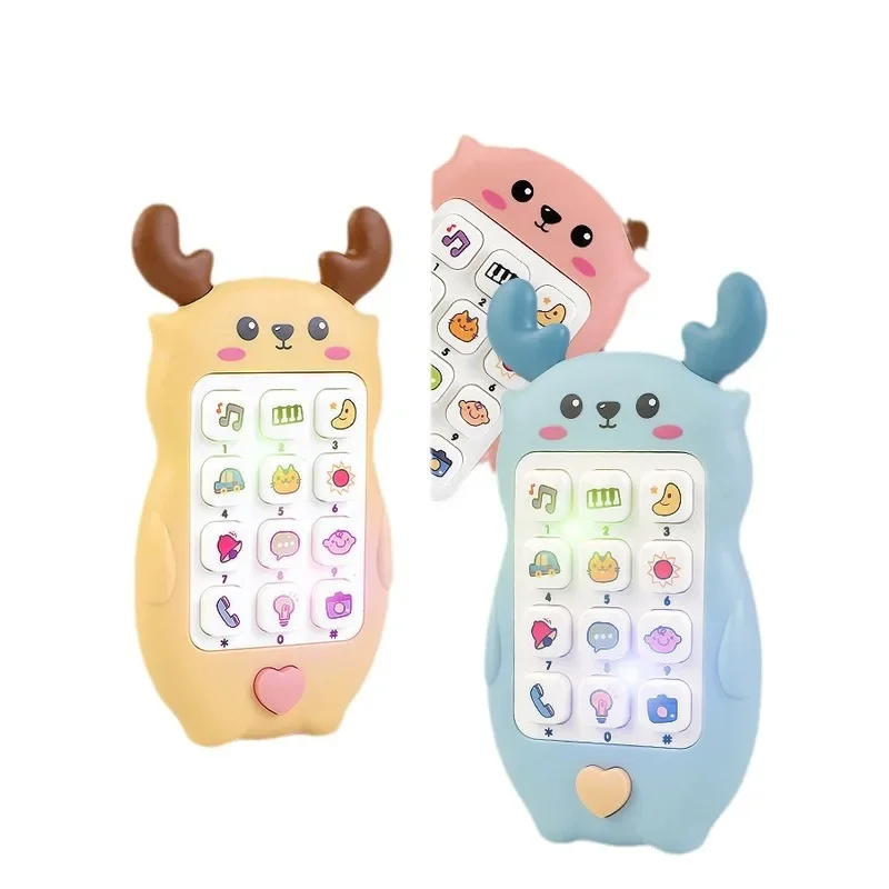 Baby Telefoon Muziek Speelgoed Geluidsmachine Kids Baby Vroege Educatieve Mobiele Telefoon Cadeau