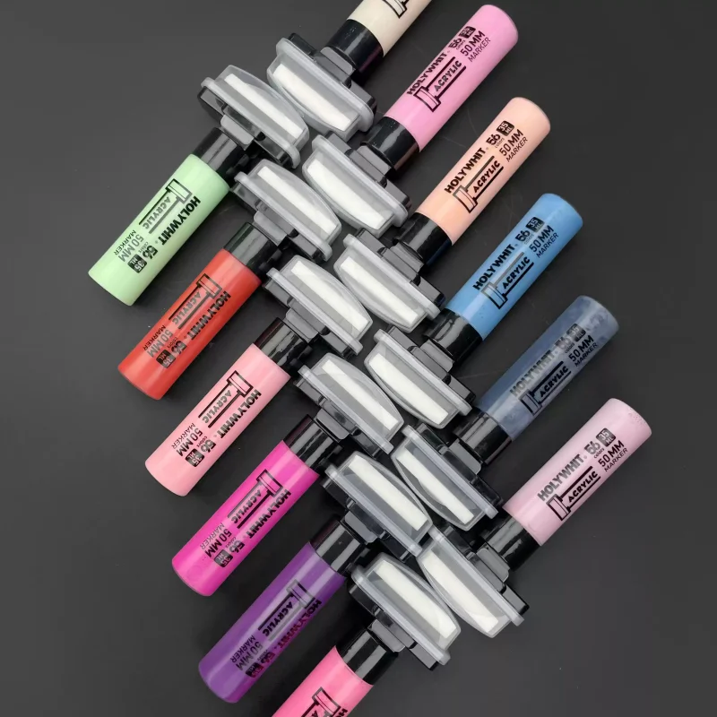 50mm Wide-head Acrylic Marker/water-based Graffiti Pen/waterproof Quick-drying Strong Coverage Handmade DIY Transformation