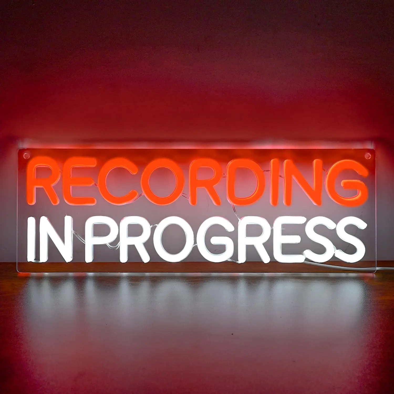 

Неоновая вывеска «Запись в процессе» с USB-подключением, светодиодный неоновый светильник для студии звукозаписи, игровой комнаты, декоративный подарок, настенный светильник