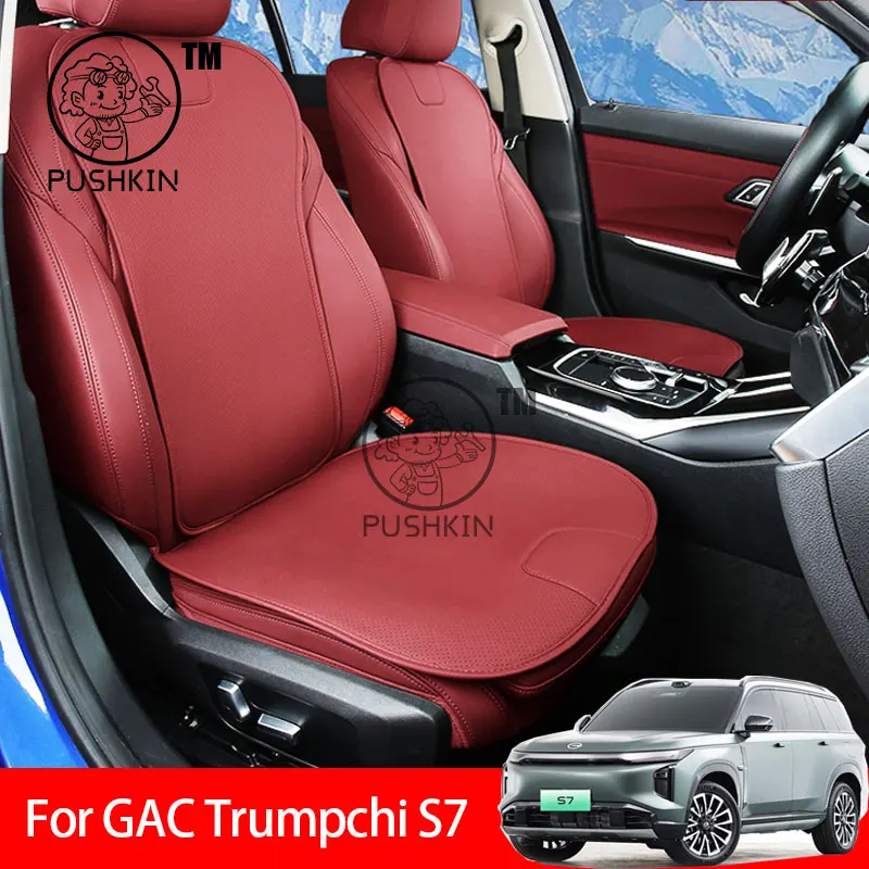 Custom Fit Car Accessories Seat Covers For 5 Seats Full Set Top Quality Leather Specific For GAC Trumpchi S7 GS7 2026 2027
