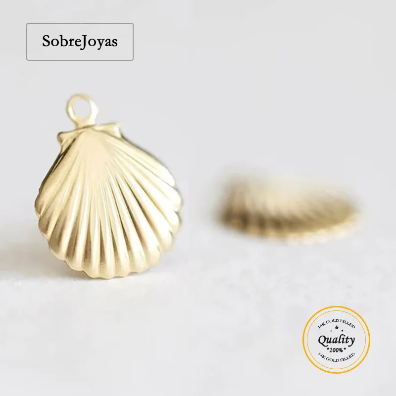 

14K Gold Filled Shell Charm Pendant for DIY Jewelry Making Wholesale Shells Charm for Bracelets And Necklaces