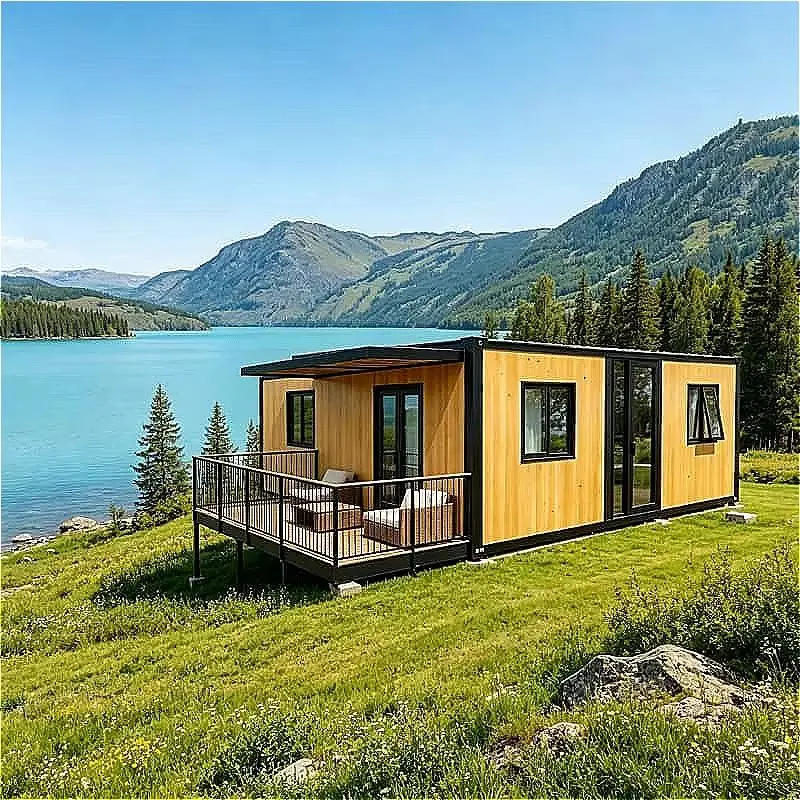 factory Fast Installation 20ft 40ft Foldable Expandable Container House Prefab Steel Structure Sandwich Panel for Outdoor Living