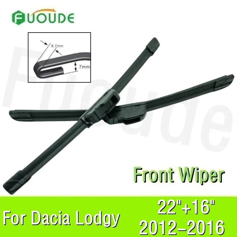 

Wiper Blade For Dacia Lodgy 22"+16" Car Windshield Windscreen Rubber 2012 2013 2014 2015 2016