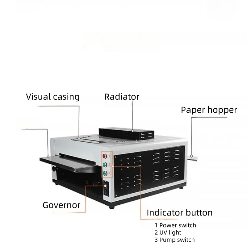 14-inch photo laminating machine UV coating machine energy-saving photo studio equipment for one-time photo formation