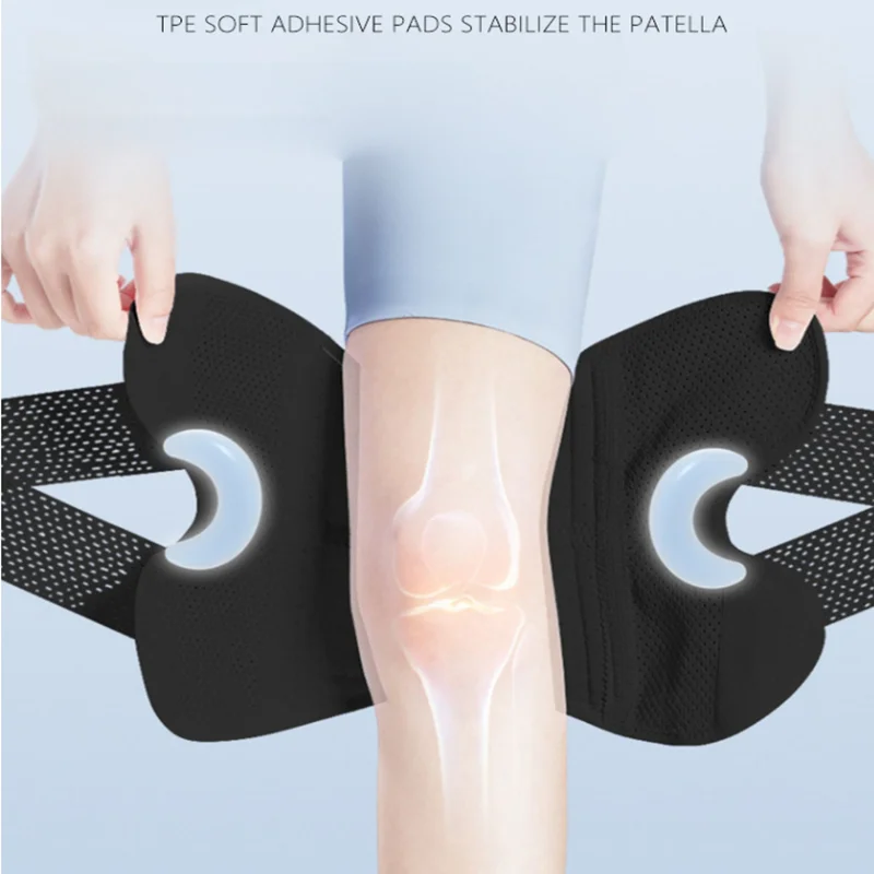 1PC กีฬา Kneepad แรงดันยืดหยุ่นเข่า Pads โรคข้ออักเสบข้อต่อ Protector Patella Medial สนับสนุนฟิตเนสกีฬาเข่า Pads เกียร์