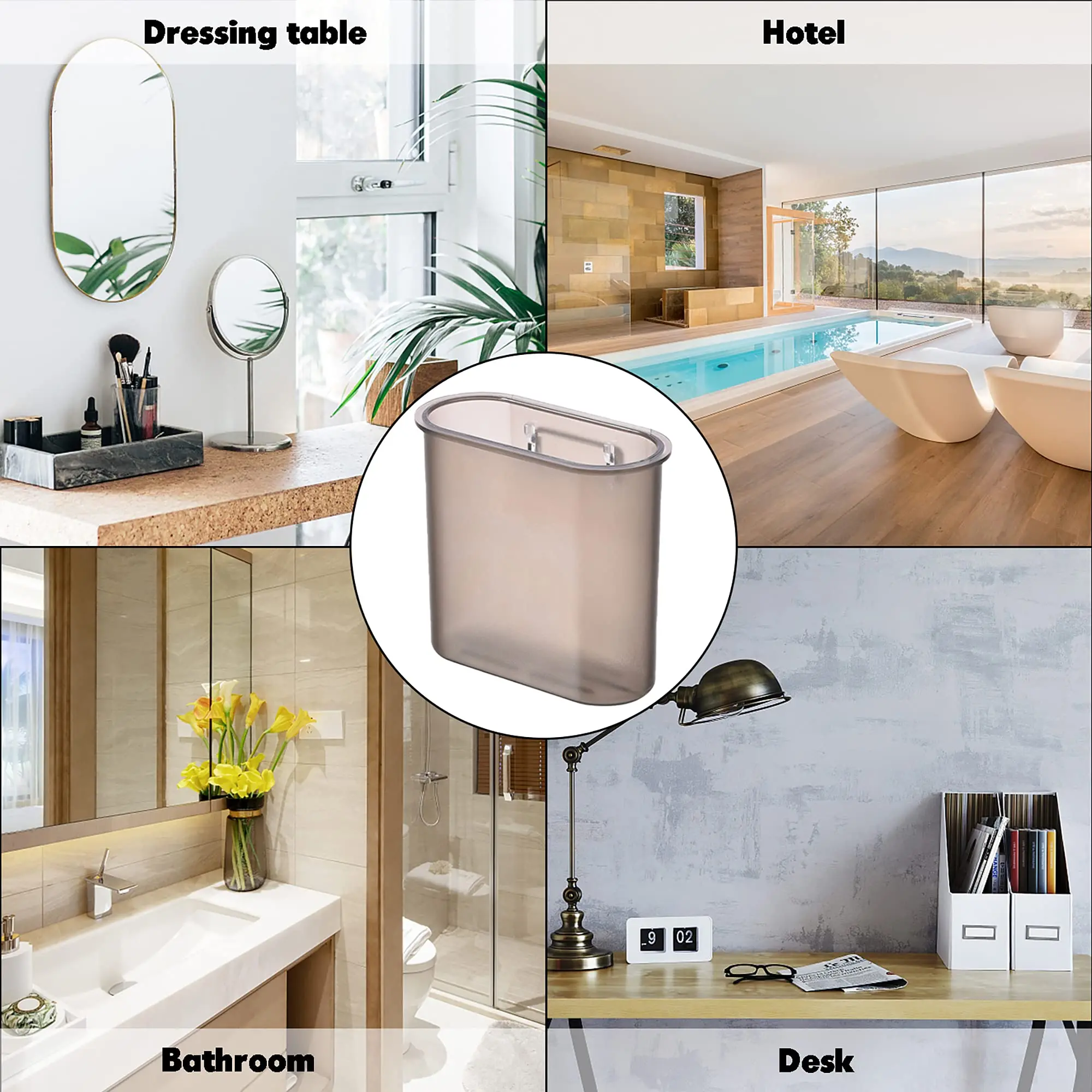 Wall Mount Toothbrush Holder for Bathroom Self Adhesive Wall Mounted Tooth Brush Holder for Electric Toothbrush Toothpaste Razor