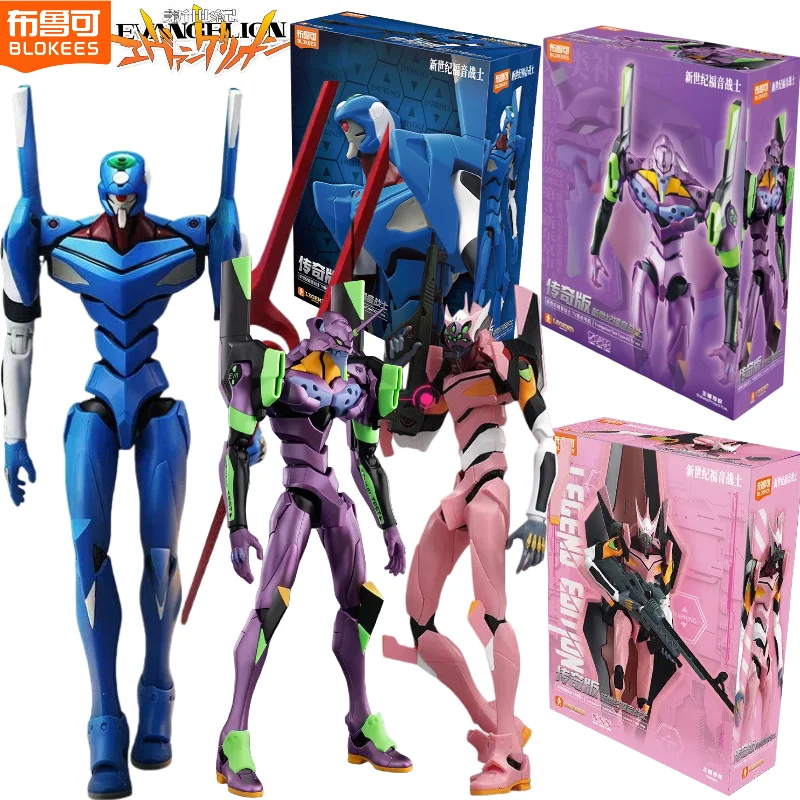 Figura de Acción Coleccionable de Anime TV BLOKEES EVANGELION EVA01 EVA08 NEON GENESIS NERV PROTO TYPE-00 Lkari Shinji