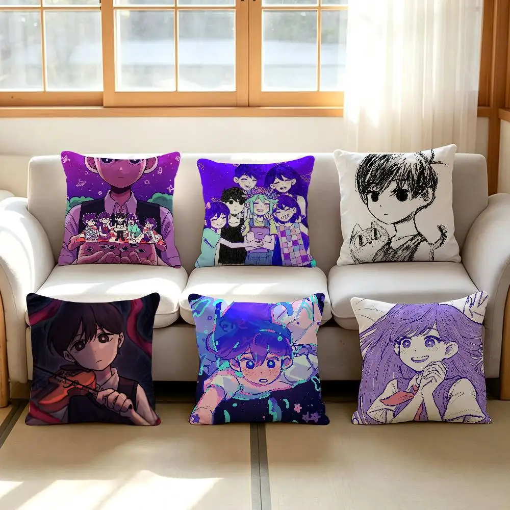 Games Cushion Cover Comfort Soft Pillowcase Sofa Omori Living Room Home Gift Office Decor Protective Covers